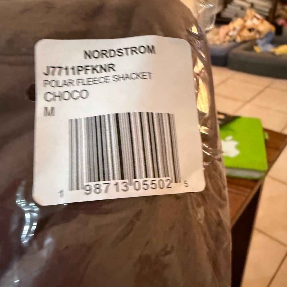 Thread & Supply Cozy Polar Fleece Shacket aka Shirt Jacket NWT M Chocolate Brown - Picture 6 of 10